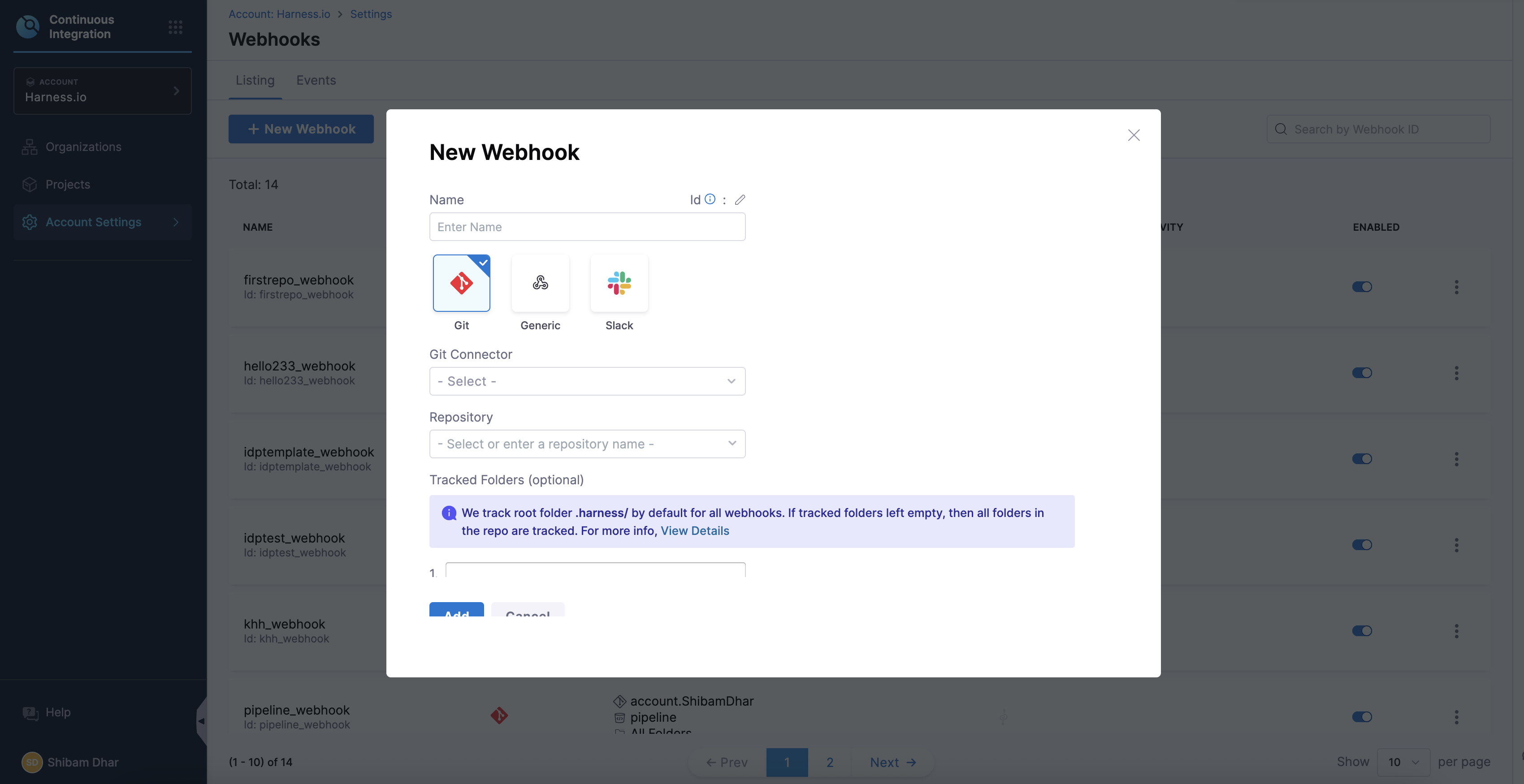Configure Webhooks